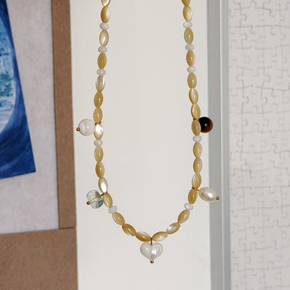 Gilded Murcia Bead Necklace