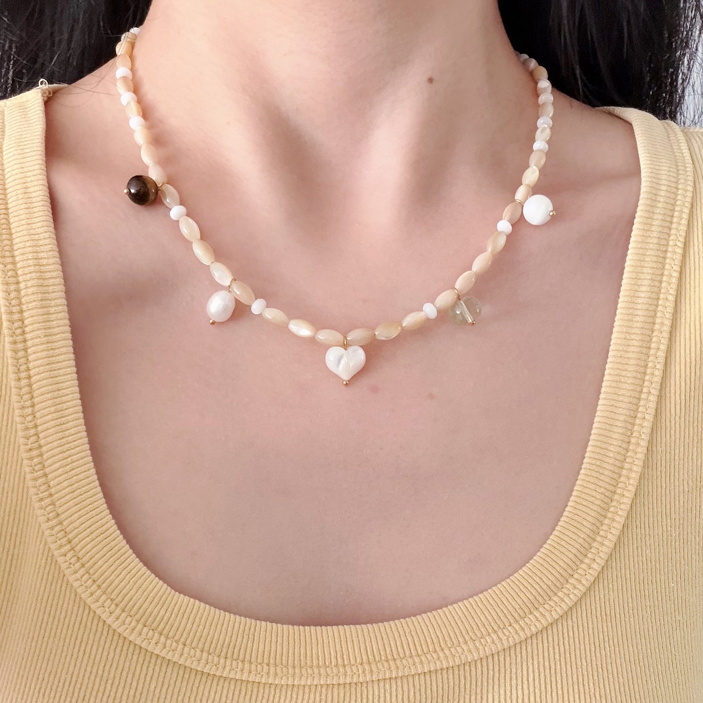 Gilded Murcia Bead Necklace