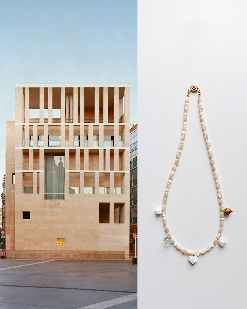 Gilded Murcia Bead Necklace