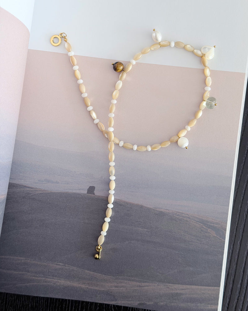 Gilded Murcia Bead Necklace