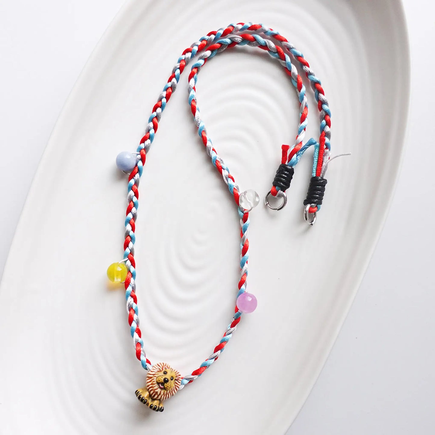 Scarlet Red Twist Necklace