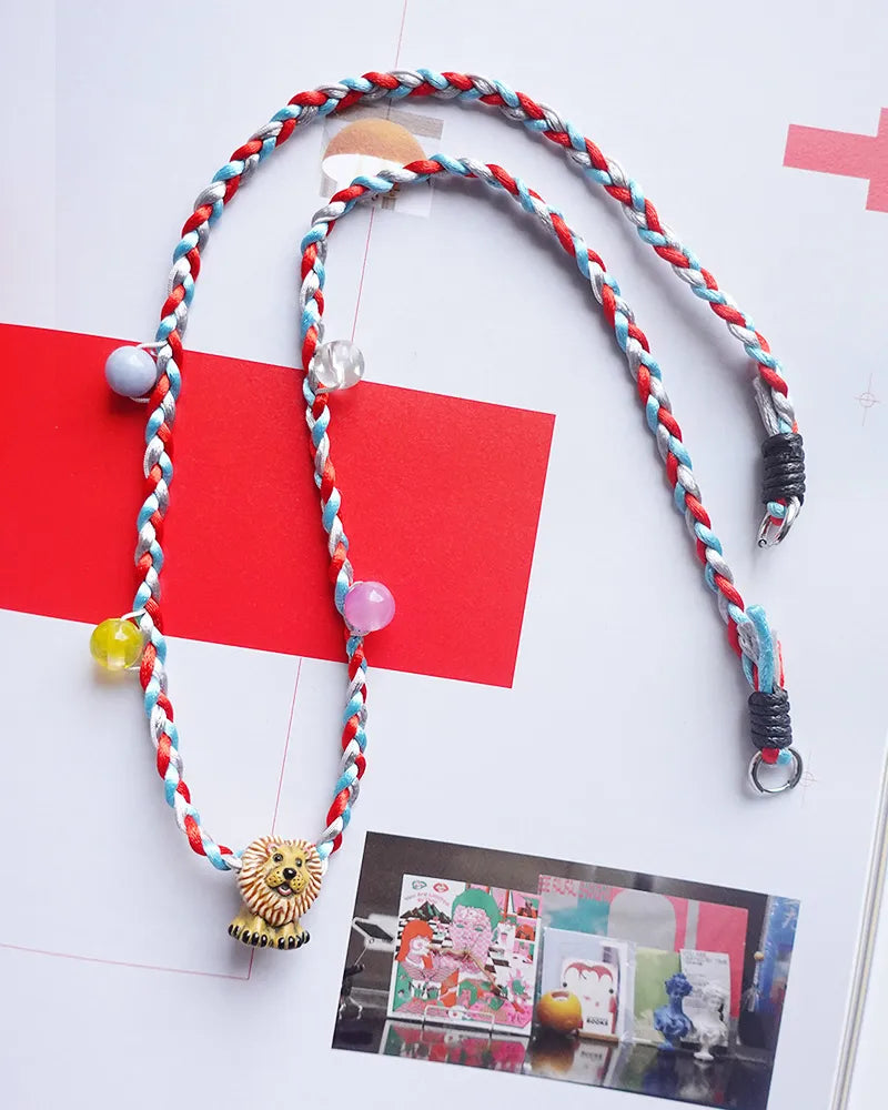 Scarlet Red Twist Necklace