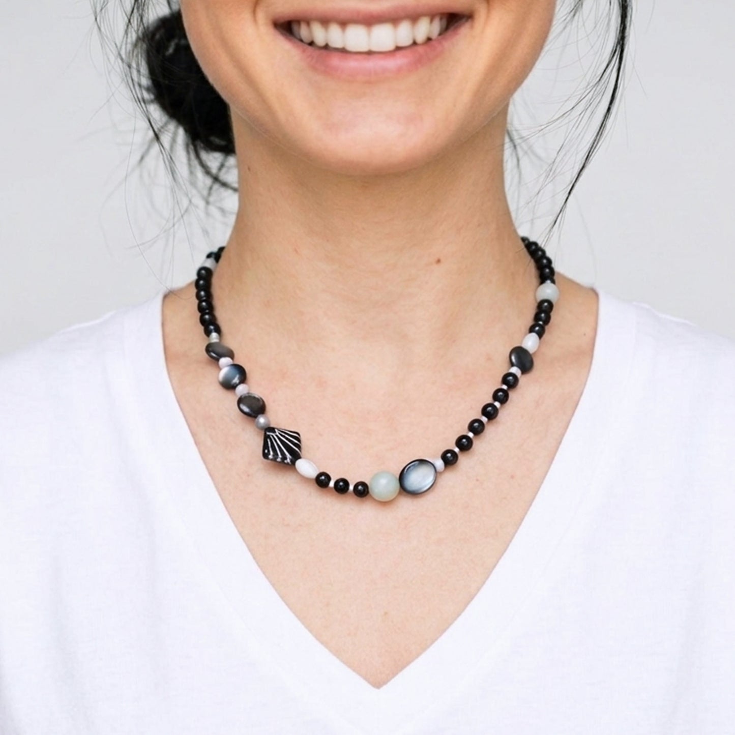 Alpine Tone Bead Necklace