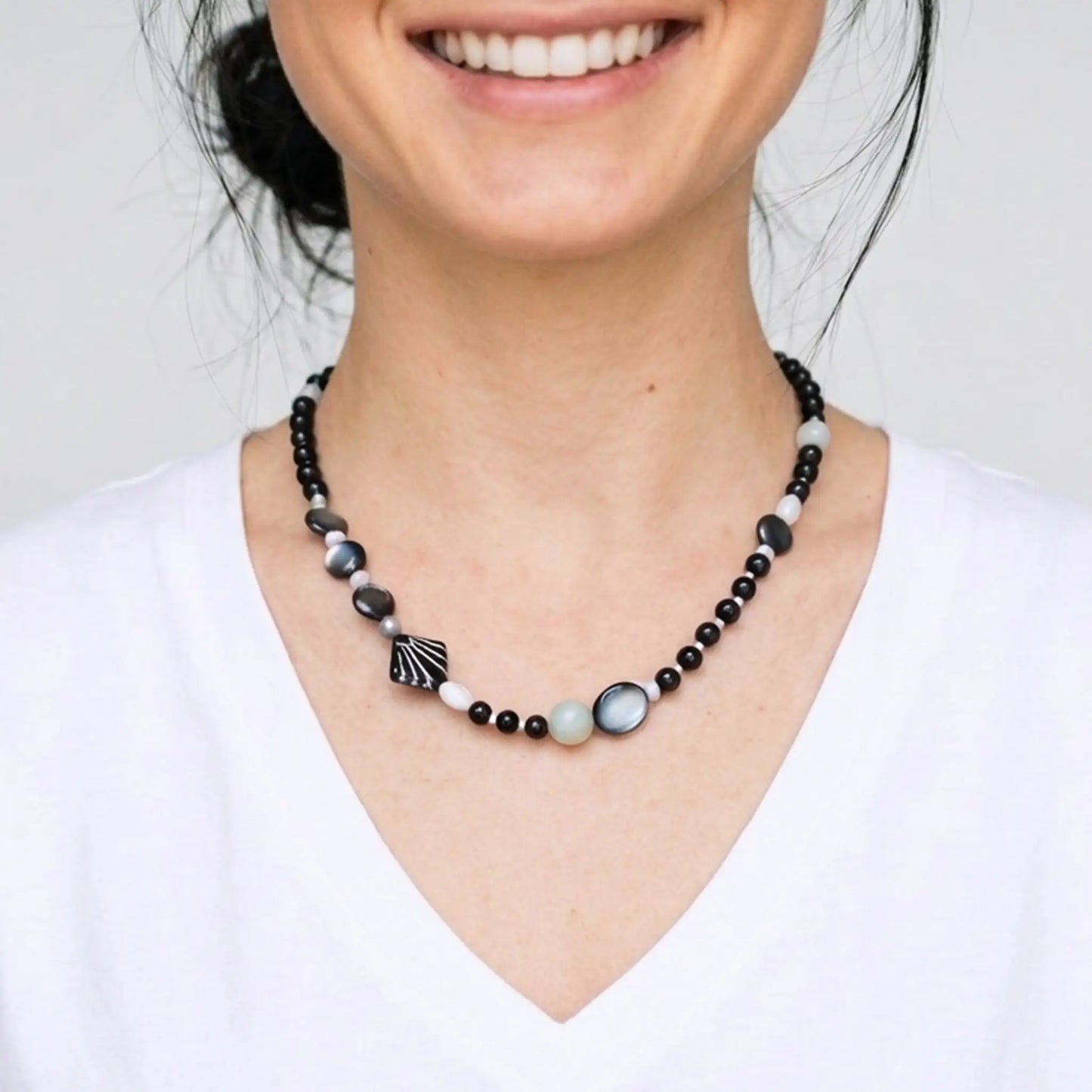 Alpine Tone Bead Necklace