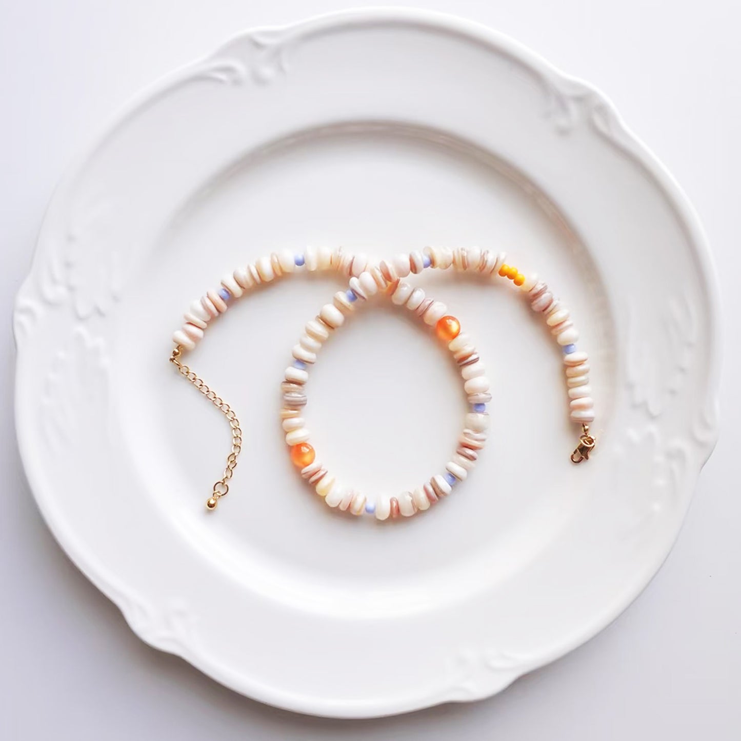 Amber Arch Beads Necklace