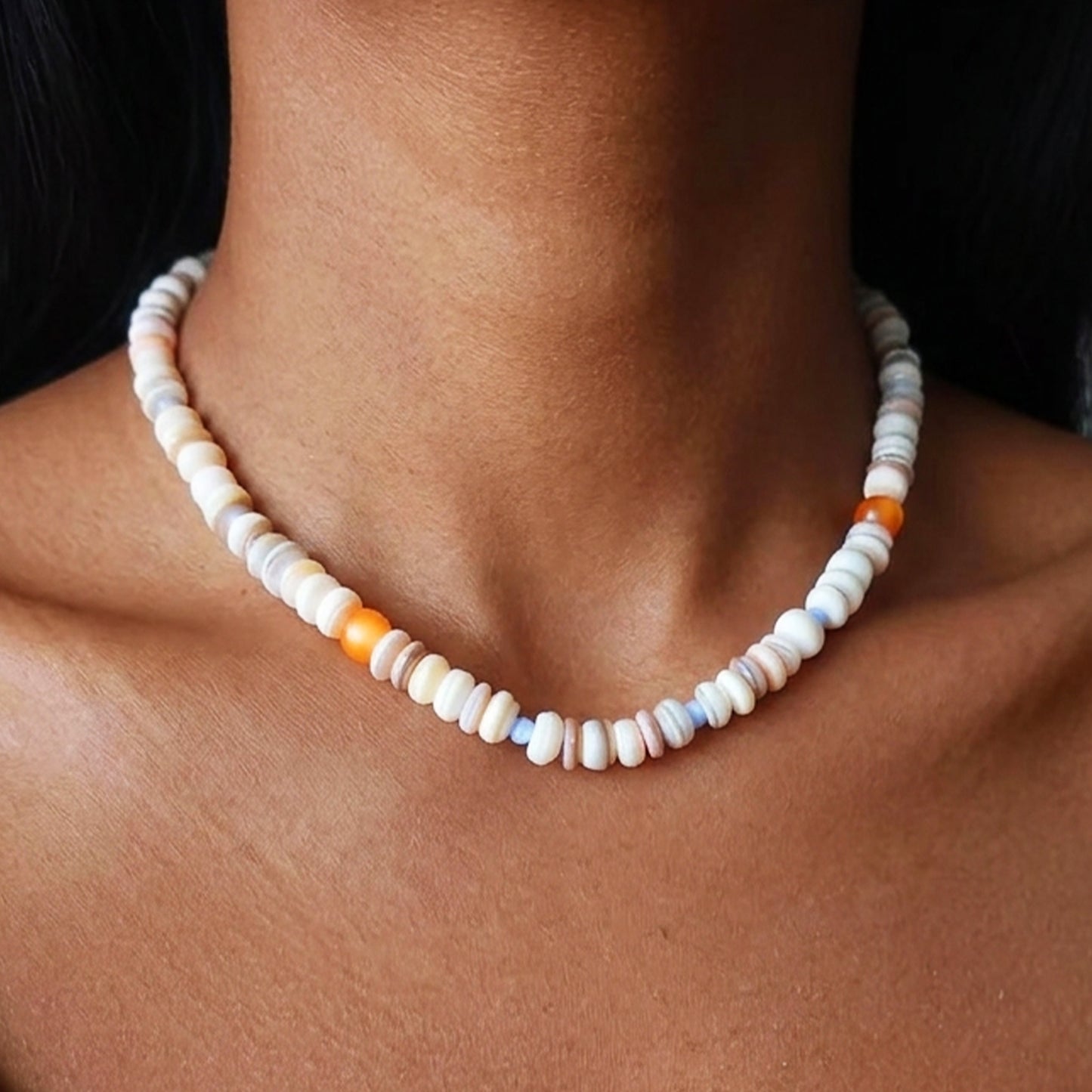 Amber Arch Beads Necklace