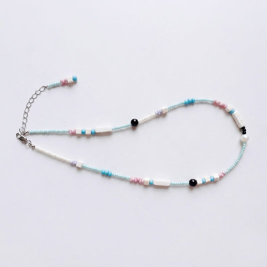 Azure Horizon Bead Necklace