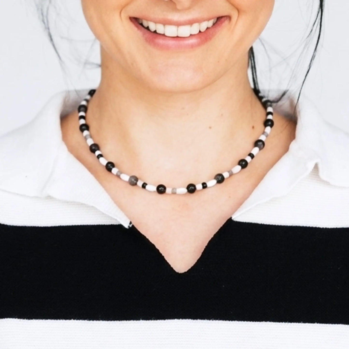 BAT Mono Bead Necklace