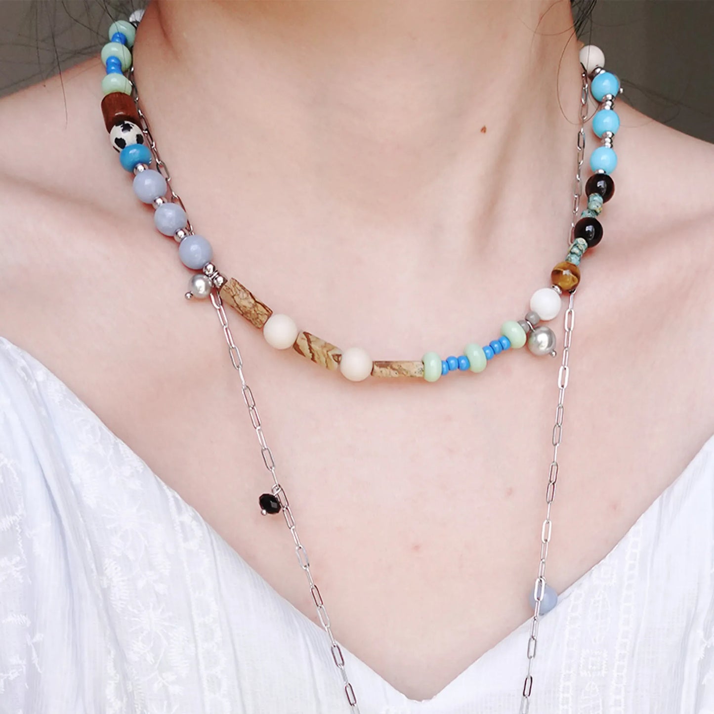 Echo of Gaia Bead Necklace