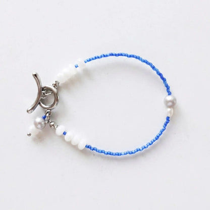 Nordic Blue Pearl Bracelet