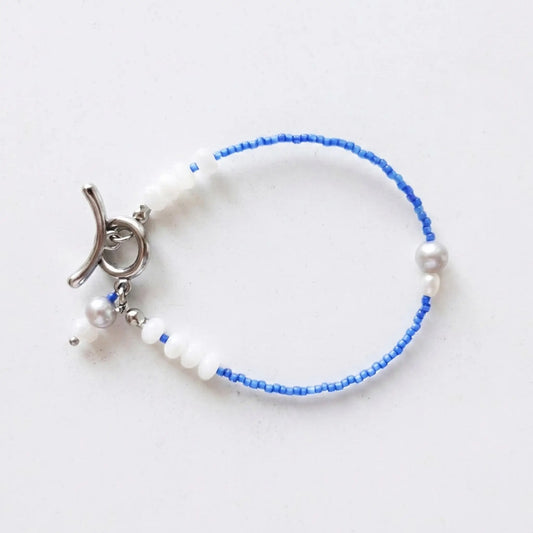 Nordic Blue Pearl Bracelet