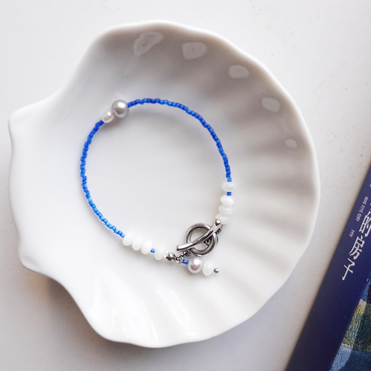 Nordic Blue Pearl Bracelet