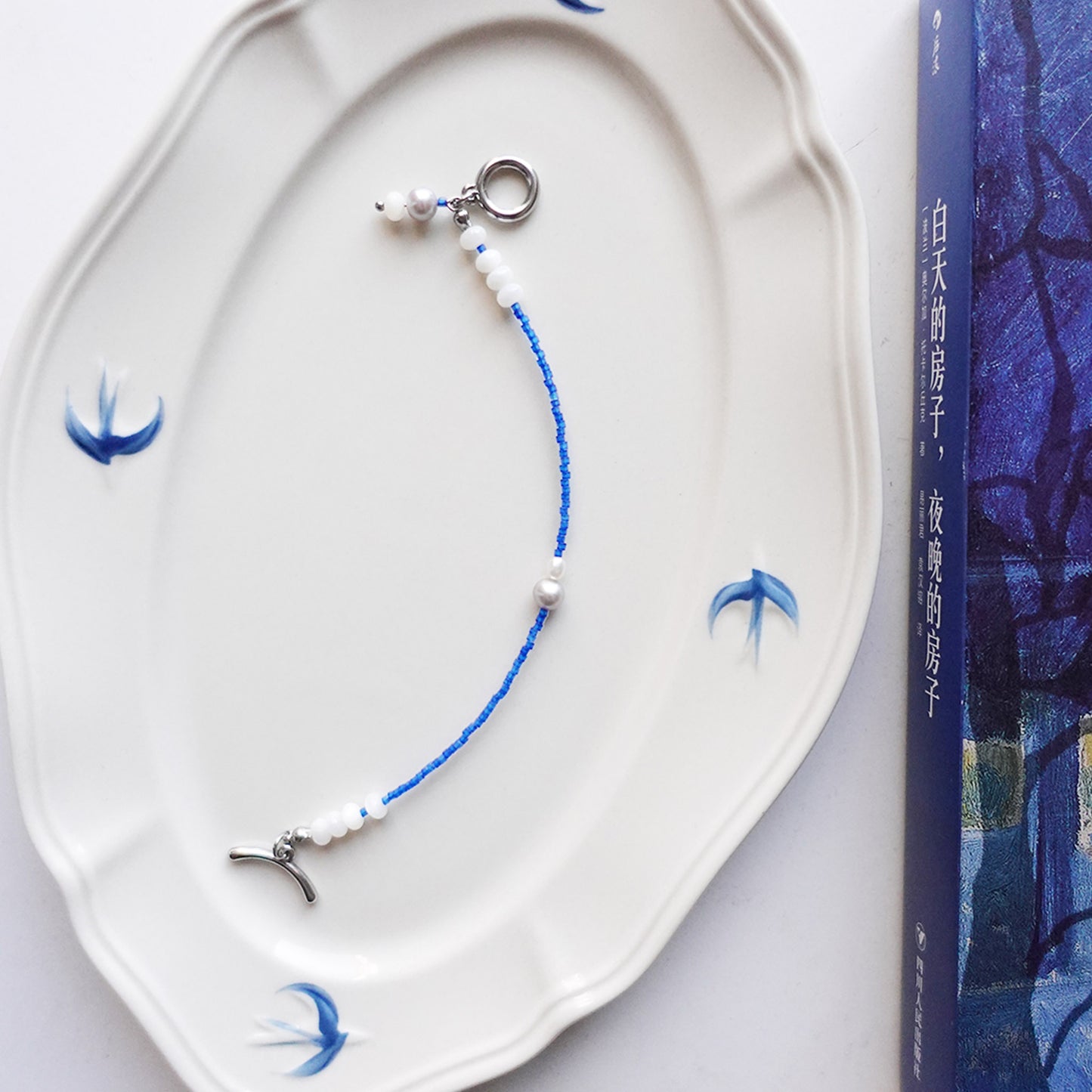 Nordic Blue Pearl Bracelet