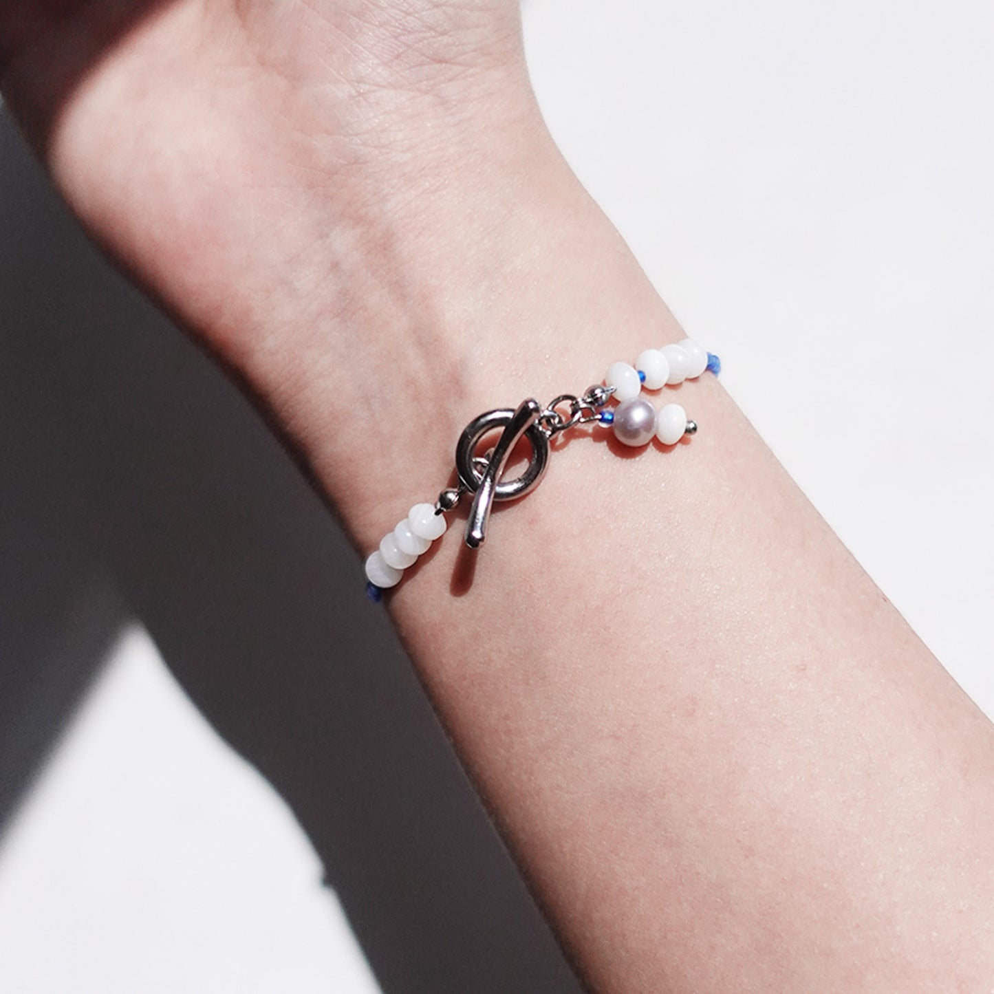 Nordic Blue Pearl Bracelet
