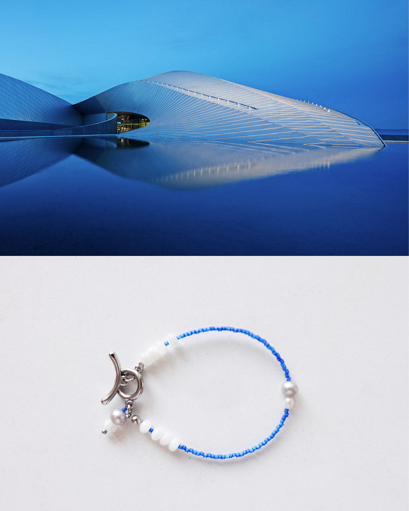 Nordic Blue Pearl Bracelet