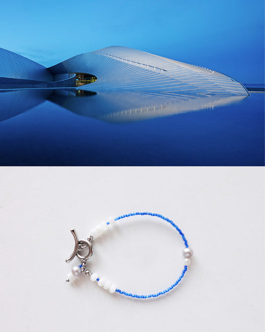 Nordic Blue Pearl Bracelet