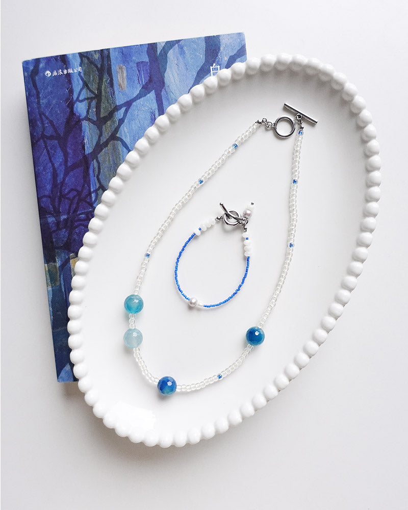 Nordic Blue Pearl Bracelet