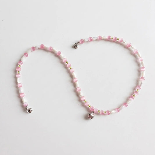 Pink Echo Stone Necklace