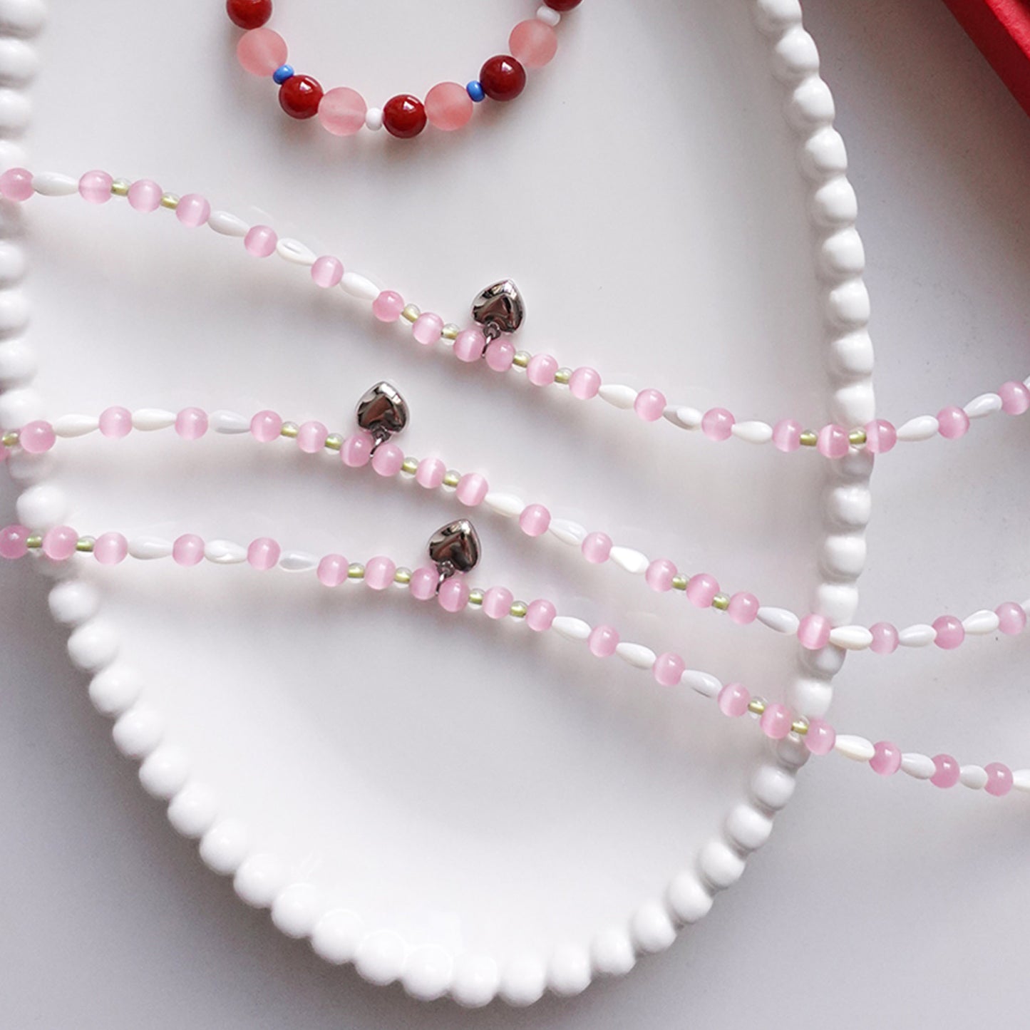 Pink Echo Stone Necklace