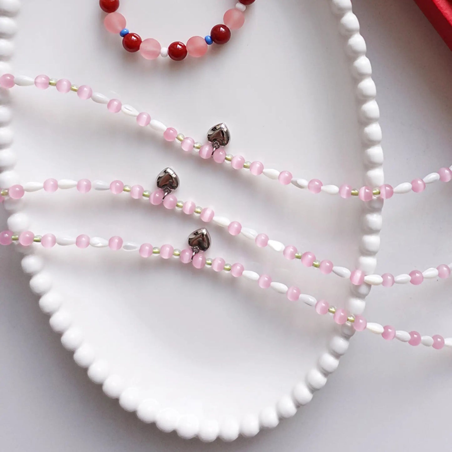 Pink Echo Stone Necklace