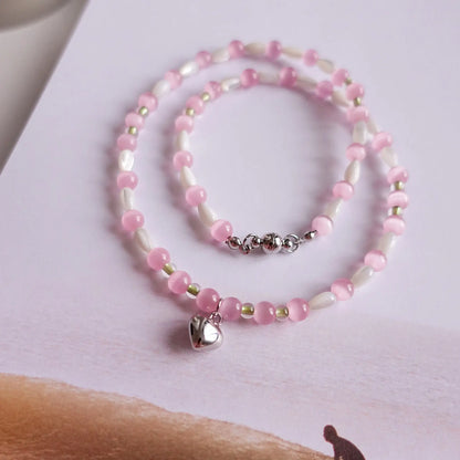 Pink Echo Stone Necklace