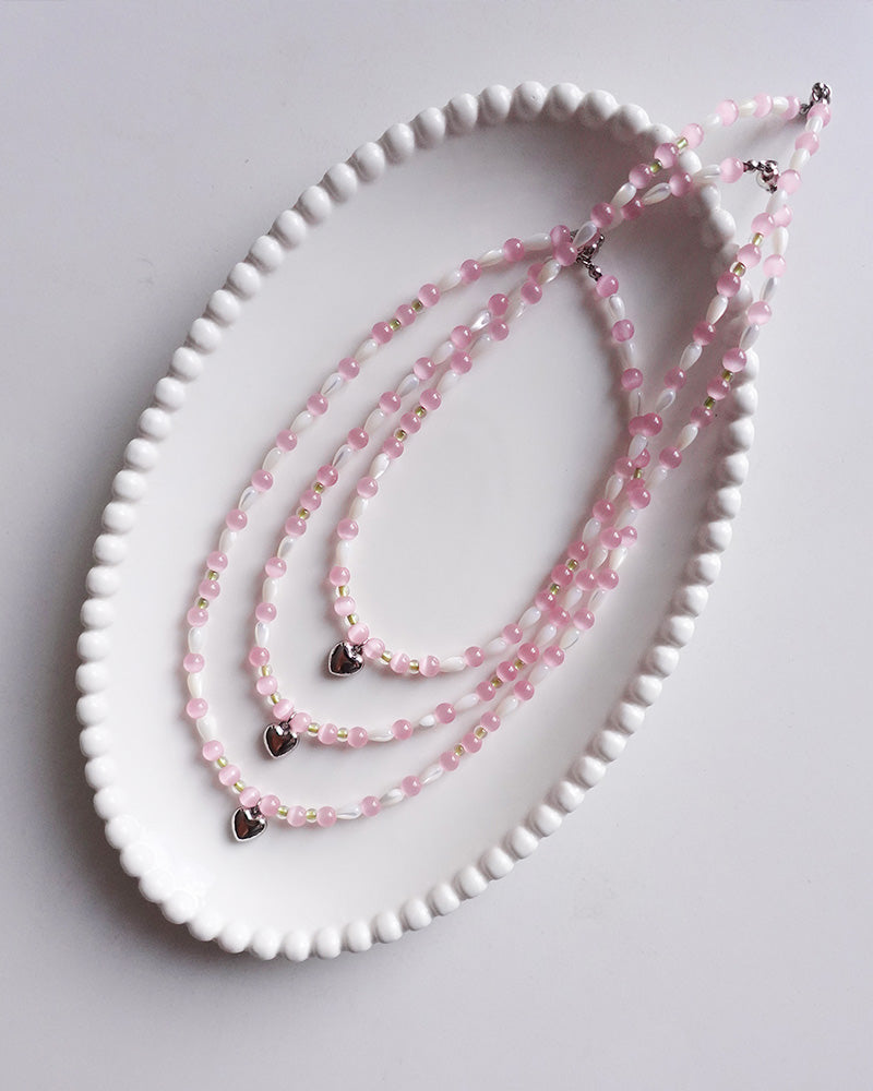 Pink Echo Stone Necklace