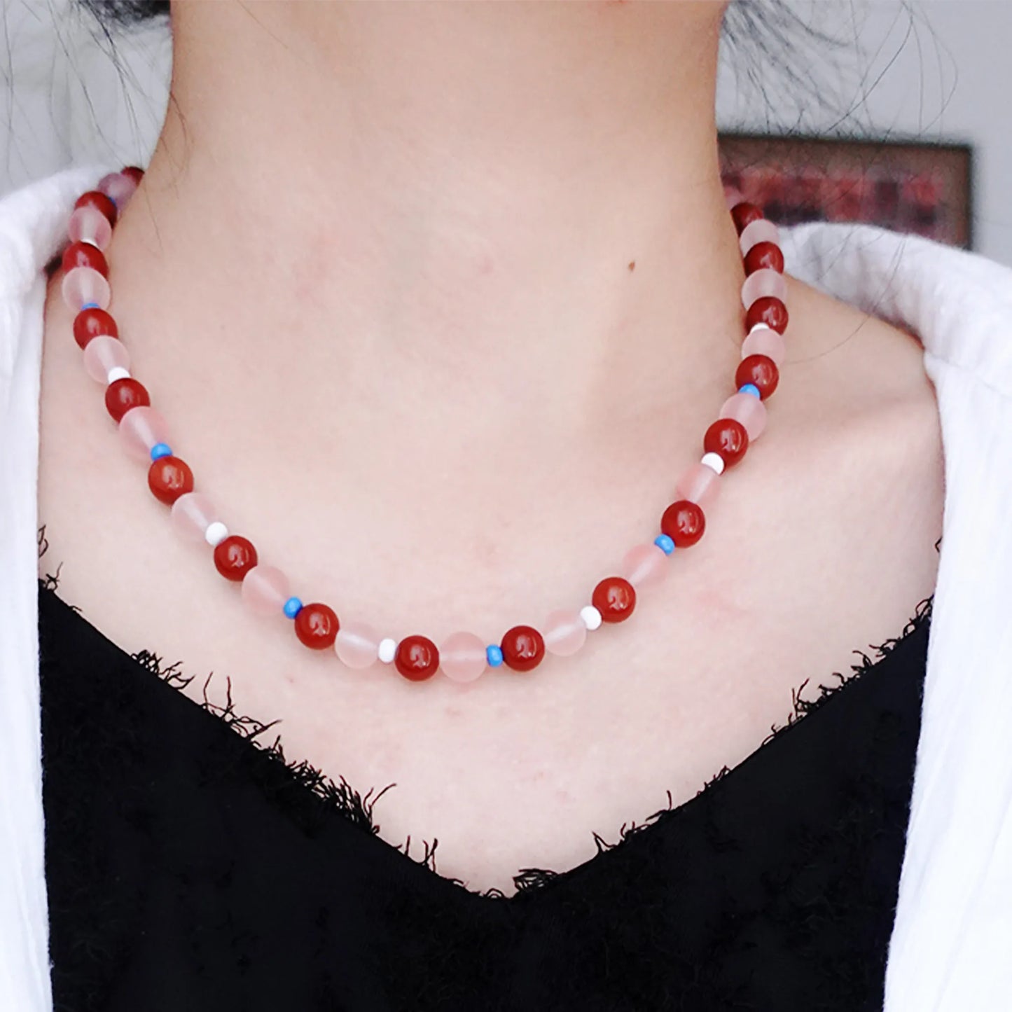 Roja Tier Bead Necklace
